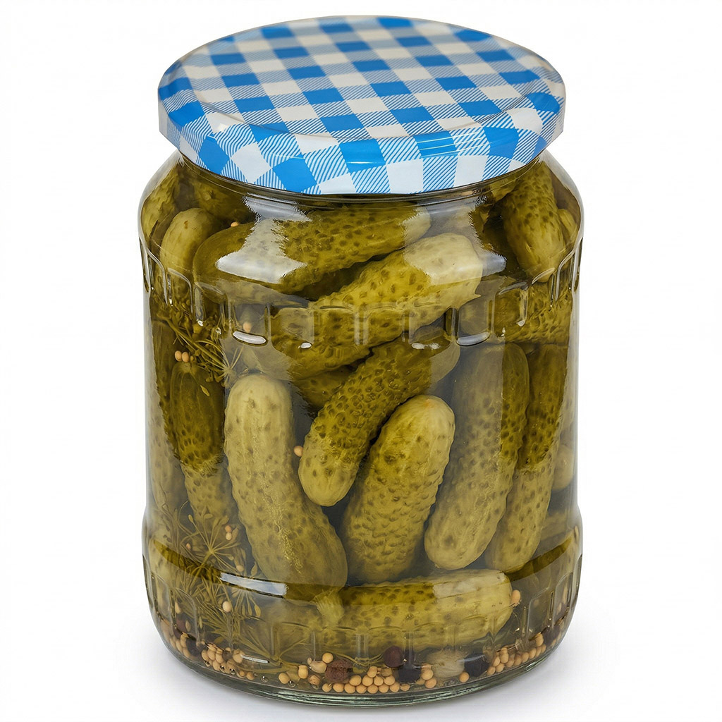Víčko na sklenici TO 82 - Karo modré