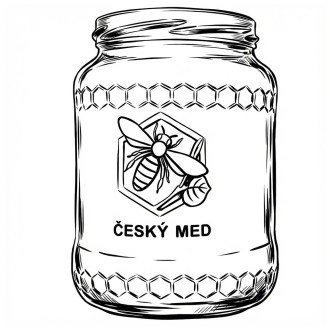 Sklenice Med 770 ml/1kg medu - 7,82 Kč/ks OSOBNÍ ODBĚR ÚJEZD