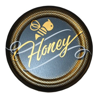 Víčko na sklenici TO 82 - Honey - černé - matné - HO12-2