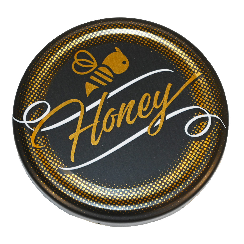 Víčko na sklenici TO 82 - Honey - černé - matné - 700 ks - celá krabice - HO12-2